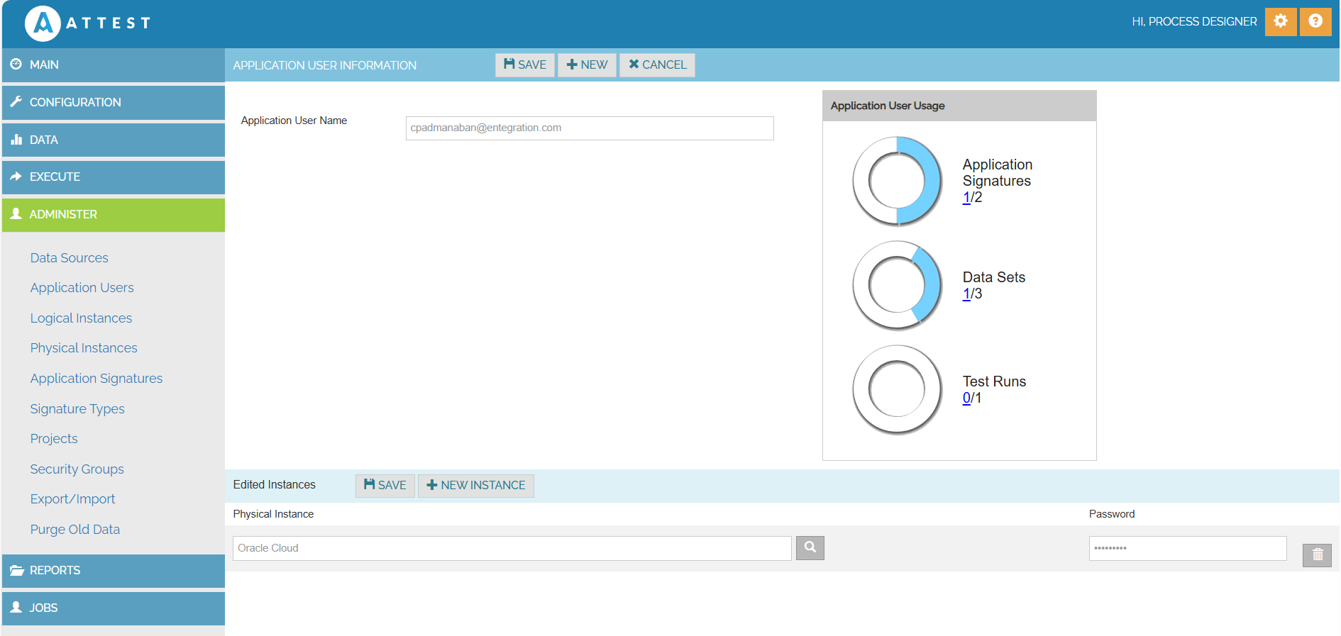 Attest Application User